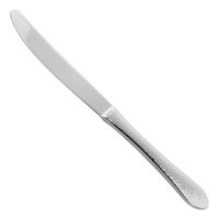 Cardinal T8008 Arcoroc Stone Dessert Knife, Solid Handle,
Hammered Finish, 18/10 Stainless Steel - 8-7/8"