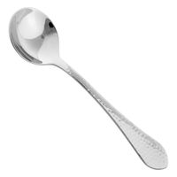 Cardinal T8009 Arcoroc Stone Bouillon Spoon, 18/10 Stainless
Steel, Hammered Finish - 6-7/8"