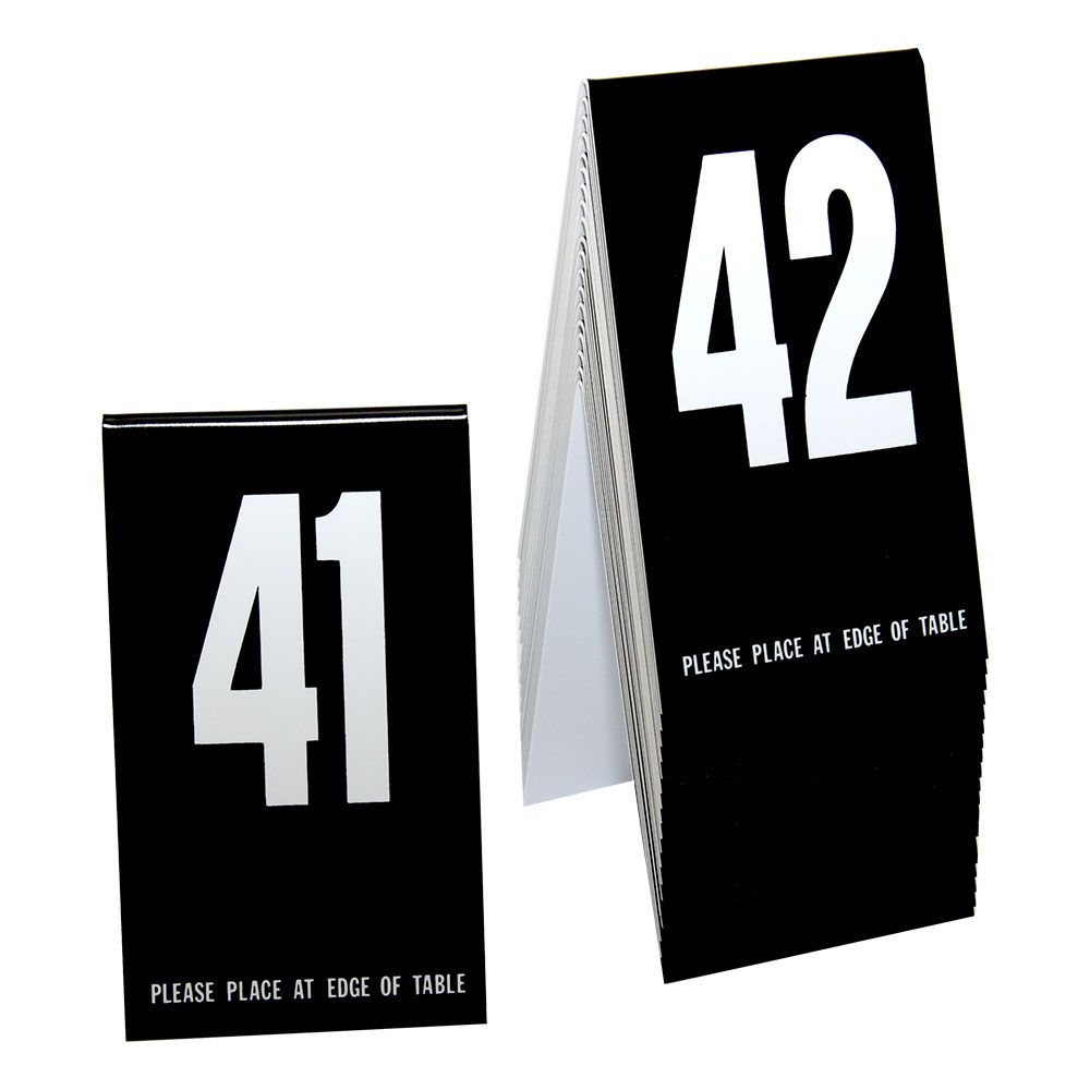 BLK W/WHT NUMBERS(41-60)TENT