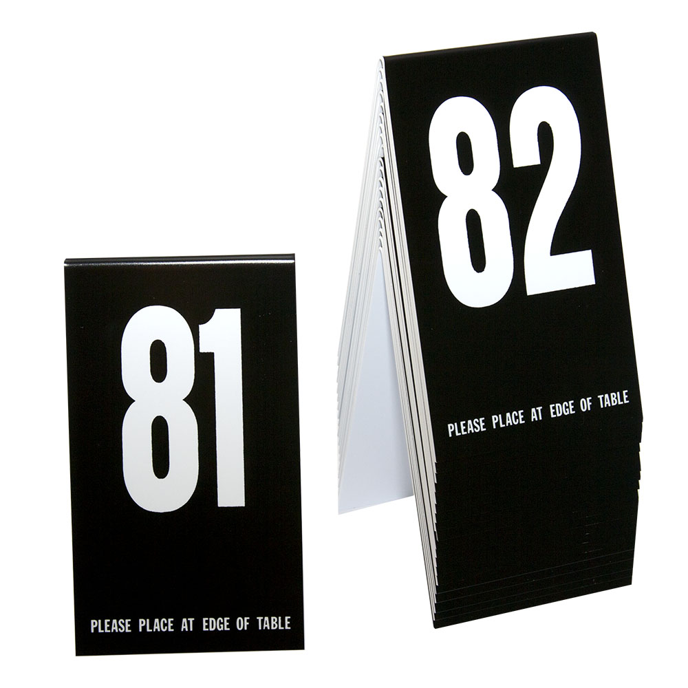 BLK W/WHT NUMBERS(81-100)TENT