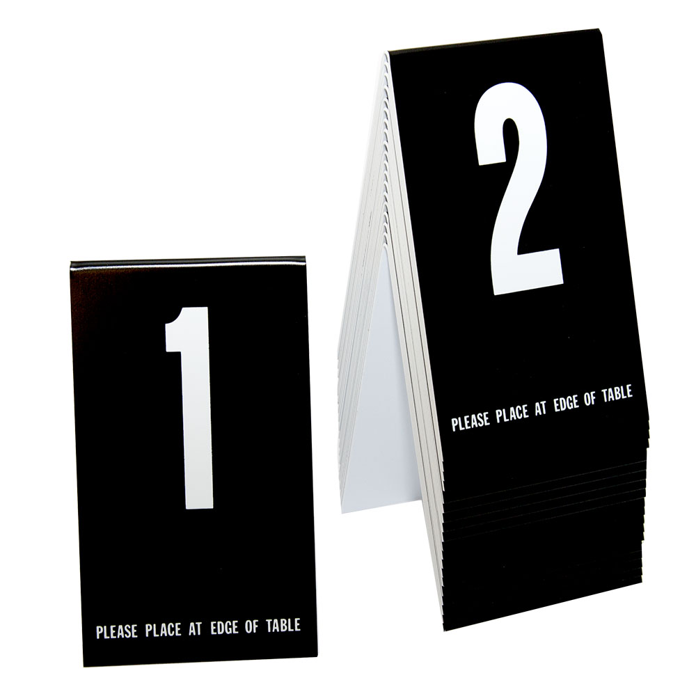 BLK W/WHT NUMBER(1-20)TENT