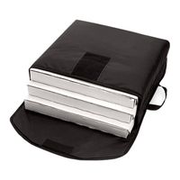 CookTek 300878A VaporVent Pizza Delivery Bag, Black, Nylon -
16"