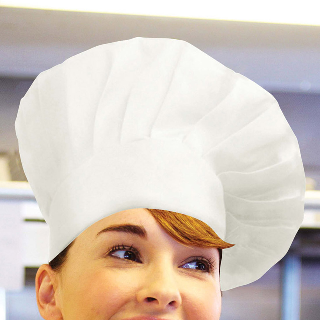 CHEF HAT WHITE ADJUSTABLE (72)
