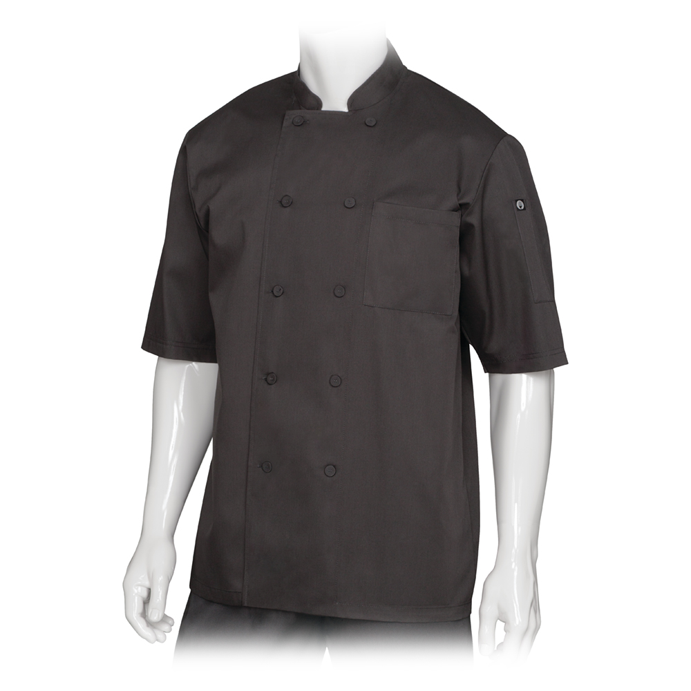 MONTREAL CHEF COAT BLK SML(30)