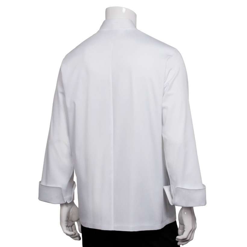 BORDEAUX CHEF COAT WHT LRG(30)