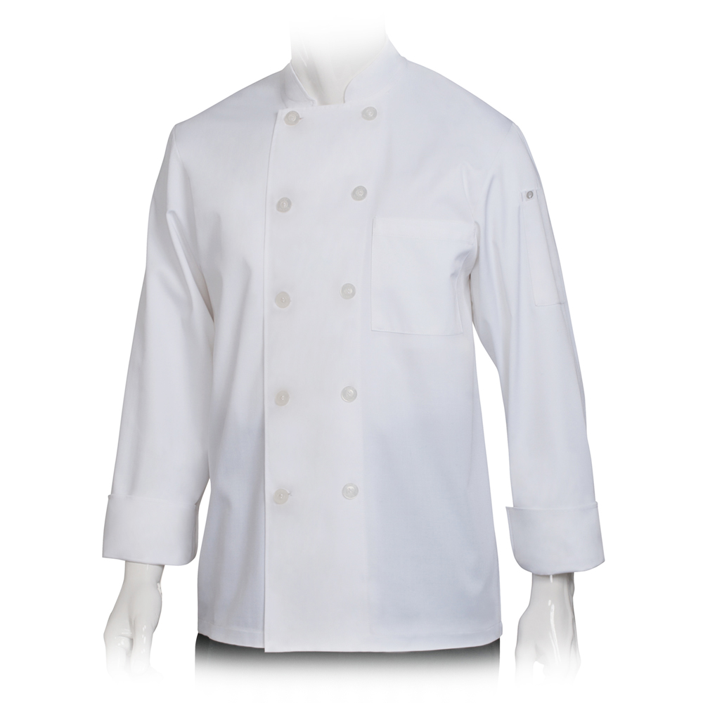LE MANS CHEF COAT WHT SML (30)