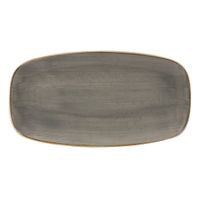 Churchill SPGSXO111 Stonecast Oblong Chef's Plate,
Peppercorn Grey, Ceramic - 11-3/4" x 6"