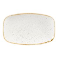 Churchill SWHSXO7 1 Stonecast Oblong Chef's Plate, Barley
White, Ceramic - 7-7/8" x 4-3/4"