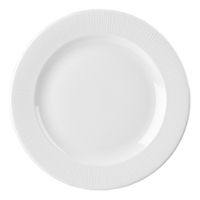 Churchill WHBALF581 Bamboo Embossed Plate, Footed, White,
China - 10-7/8"