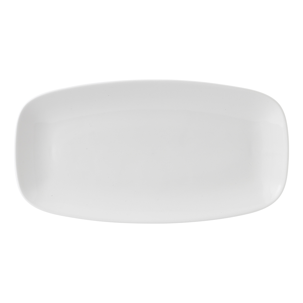 PLATE OBLONG WHT (.5)