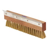 Carlisle 4029300 Pizza Oven Brush Head w/Scraper, Wood/Brass
- 10" x 3-1/2" x 1-1/2"