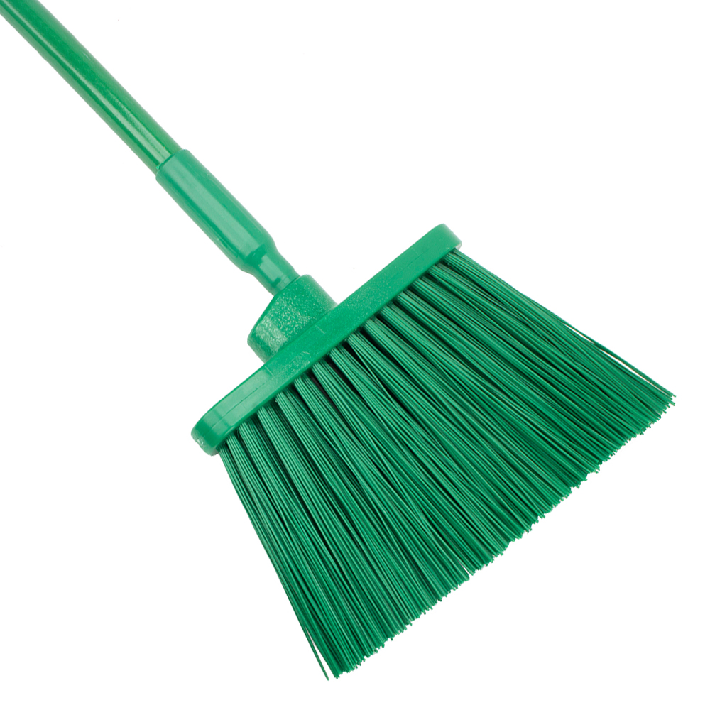 BROOM WITH HANDLE GRN (12)