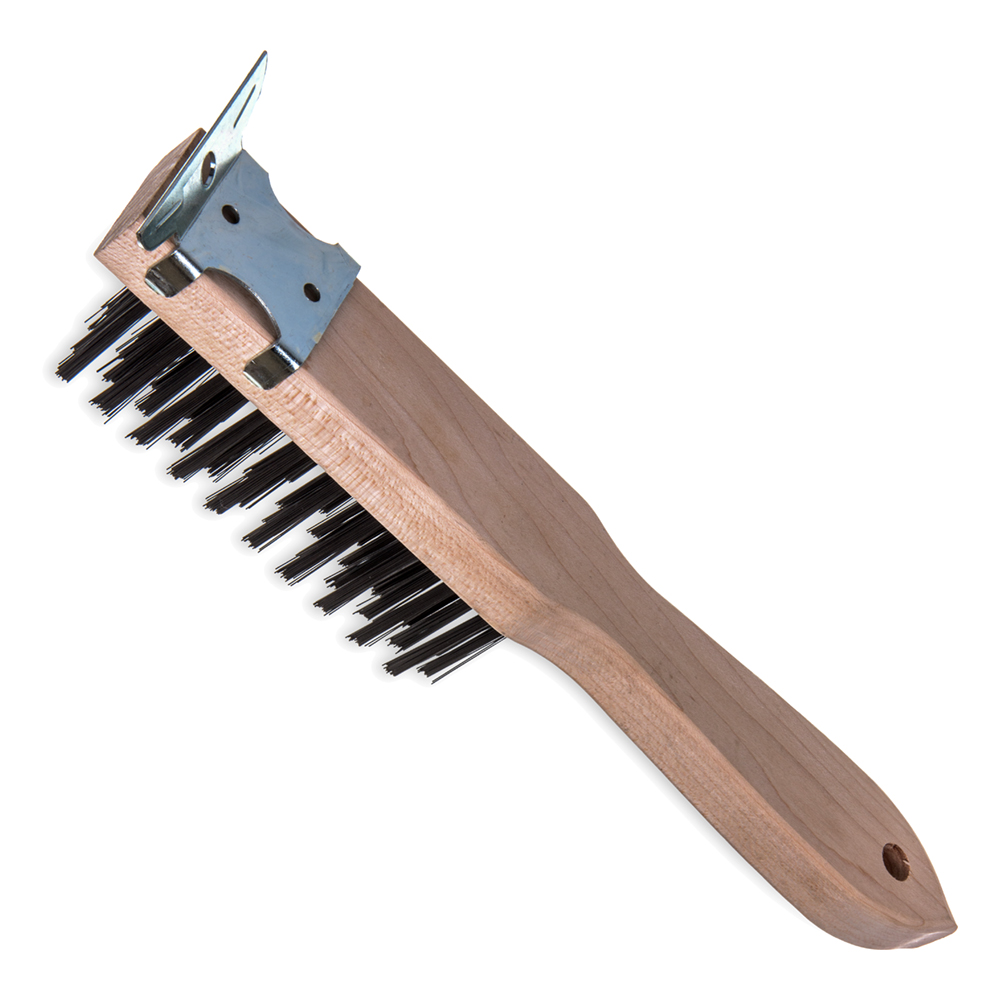 WIRE BRUSH W/ SCRAPER   (12)