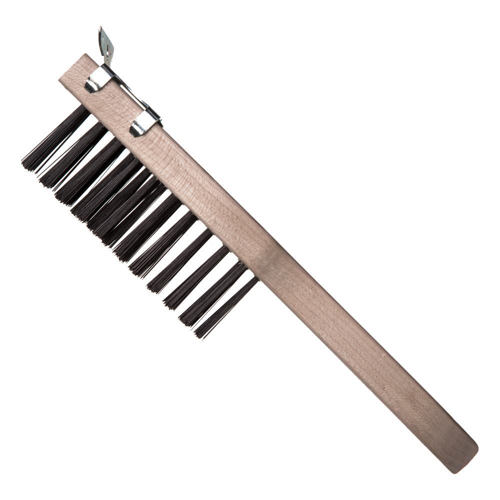 WIRE BRUSH W/ SCRAPER   (12)