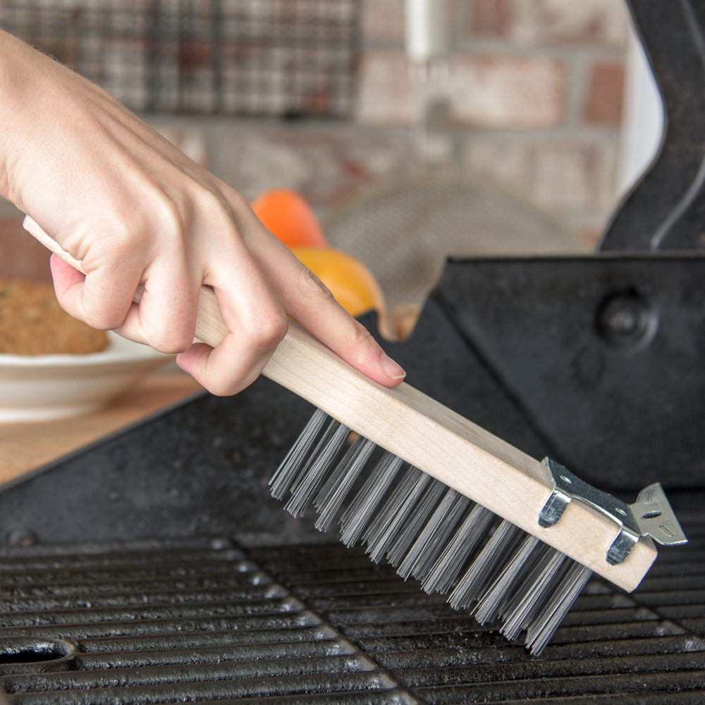 WIRE BRUSH W/ SCRAPER   (12)