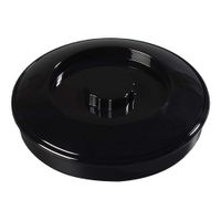 Carlisle 475BL Tortilla Server, Black, Plastic (w/Lid) -
7-1/4"