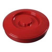 Carlisle 475RE Tortilla Server, Red, Plastic (w/Lid) -
7-1/4"