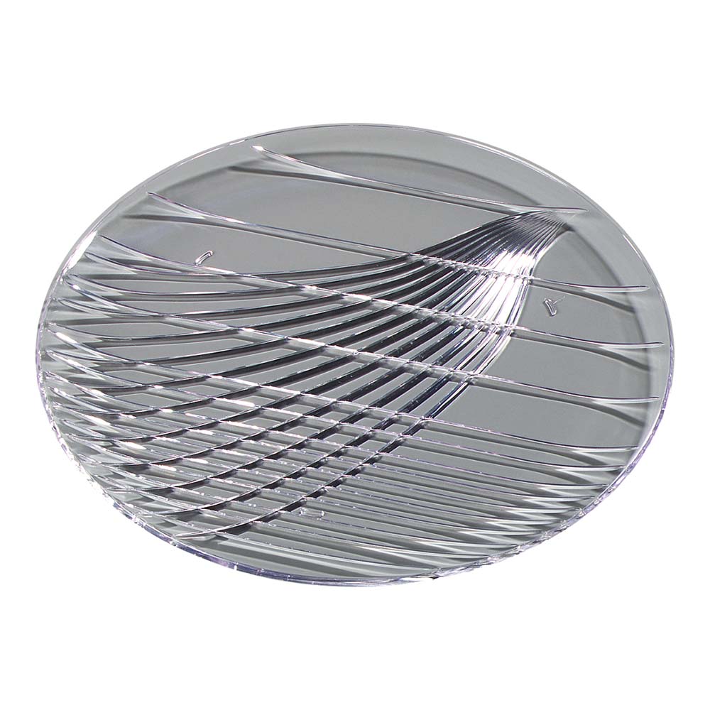 13" PLASTIC ROUND TRAY  (12)