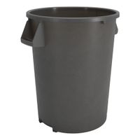 Carlisle 84103223 Bronco Garbage Can, Gray, Plastic - 32 gal