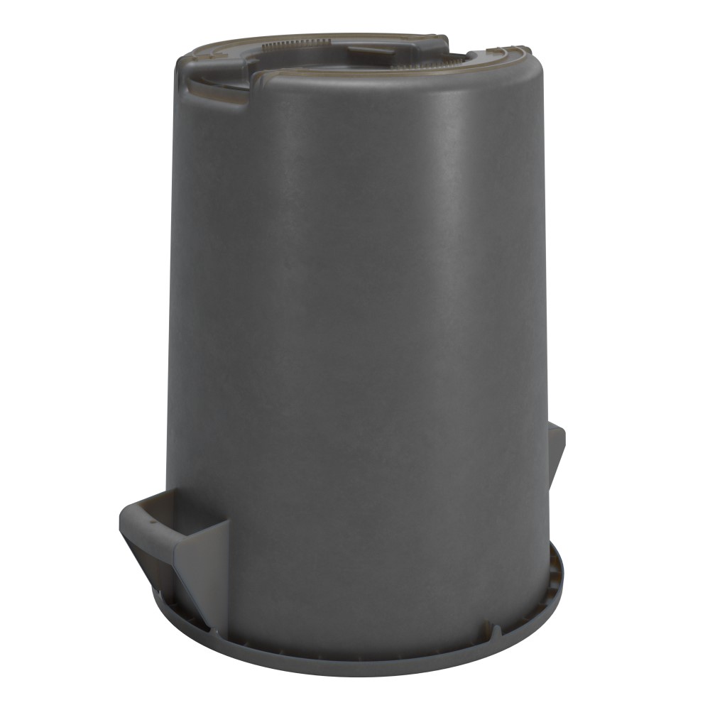 GARBAGE CAN 32 GAL GRAY (4)