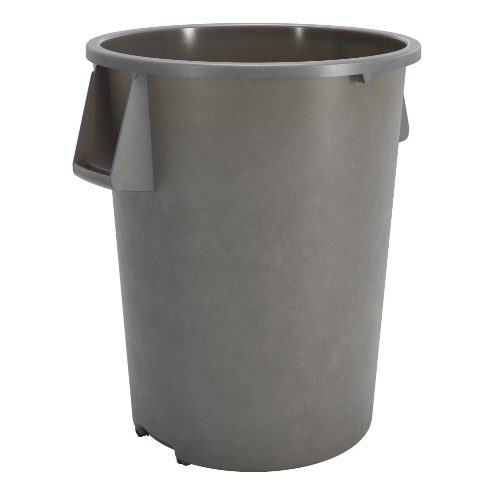 TRASH CONTAINER 55 GAL GRAY
