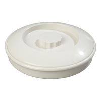 Carlisle 047542 Tortilla Server w/ Lid, Bone, Plastic -
7-1/4" x 2"