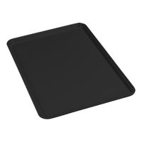 Carlisle 1418LFG004 Glasteel Tray, Black, Fiberglass - 18" x
14"