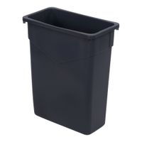 Carlisle 34201523 TrimLine Trash Container, Gray, Plastic -
15 gal