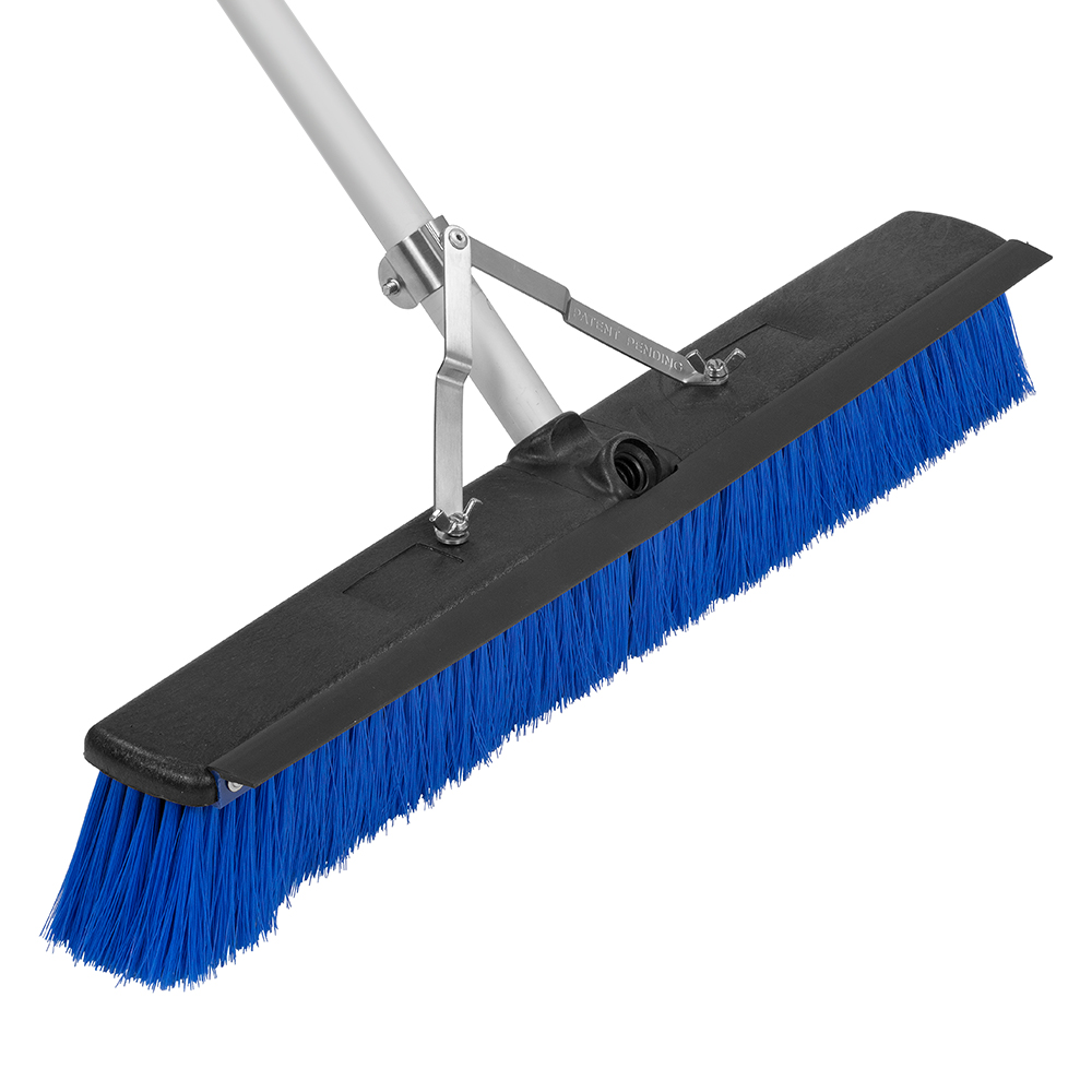 BROOM 24" - 3" BRISTLE BLUE