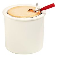 Carlisle CM101202 Coldmaster Ice Cream Server, White,
Plastic (w/ Lid) - 3 gal