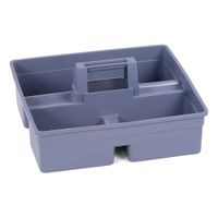 Carlisle JC1945CB23 3-Compartment Tool Caddy for Janitorial
Cart, Gray, Plastic - 15-1/8" x 13-1/8" x 8-1/2"