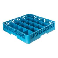 Carlisle RG25-114 OptiClean Glass Rack, Blue, Plastic, 25
Compartment (w/1 Extenders) - 19-8/9" x 19-8/9" x 5-1/2"