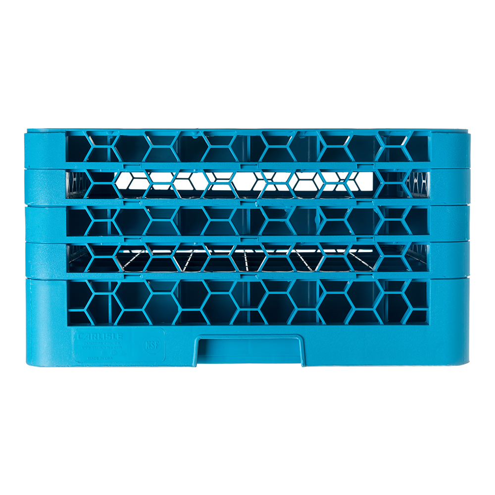 Carlisle RG36-414 OptiClean 36 Compartment Glass Rack, Blue, Plastic (w ...