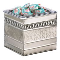 Cal-Mil 475-6-55 Union Square Housing for Riser W/Pan,
Embellished, Stainless Steel - 7" x 6"