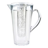 Cal-Mil 682-ICE Pitcher w/ Ice Chamber, Clear, Plastic - 2
liter