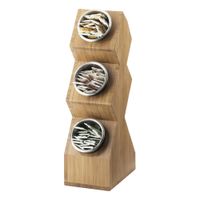 Cal-Mil 1016-3-60 Cylinder Display, 3-Tier, Bamboo - 6-1/4"
x 9-1/2" x 22-3/4"
