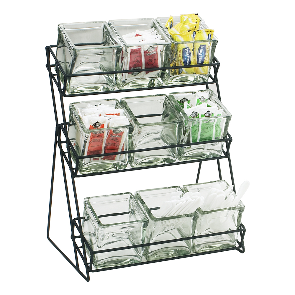 CONDIMENT CADDY 3-TIER 9 JAR