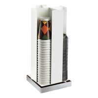 Cal-Mil 3001-55 Luxe Revolving Cup/Lid Organizer, Stainless
Steel - 8-1/4" x 8-1/4" x 19"