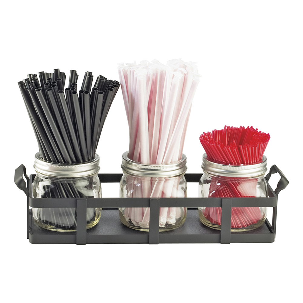 STRAW HOLDER, BLACK