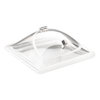 Cal-Mil 3402 Cold Concept Hinged Dome Lid, Clear, Plastic -
12" x 12" x 3-1/2"