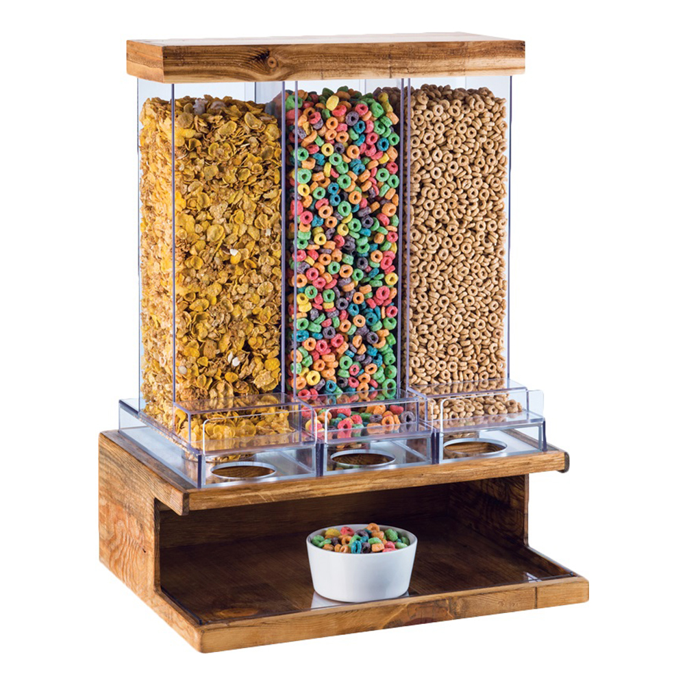 MADERA CEREAL DISPENSER 3-SECT