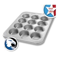 Chicago Metallic 43645 Oversized Muffin/Cupcake Pan, 26
Gauge, Aluminized Steel - 12 Cups