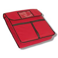 Crestware PZB20 Pizza Bag, Insulated, Red - 20" x 20" x 5"