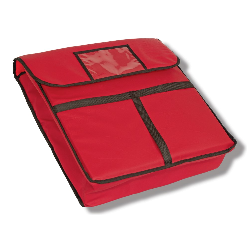 BAG PIZZA 20X20X5.5" RED