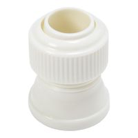 DecoPac 11024 Coupler W/O Notch, White, Plastic