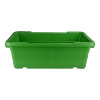 Daco BUC02-JL251609-Green Cross Stack Lug Stack & Nest
Containers, Green, Plastic - 25-1/8" x 16" x 8-1/2" - 100
lbs