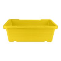 Daco BUC02-JL251609-Yellow Cross Stack Lug Stack & Nest
Containers, Yellow, Plastic - 25-1/8" x 16" x 8-1/2" - 100
lbs