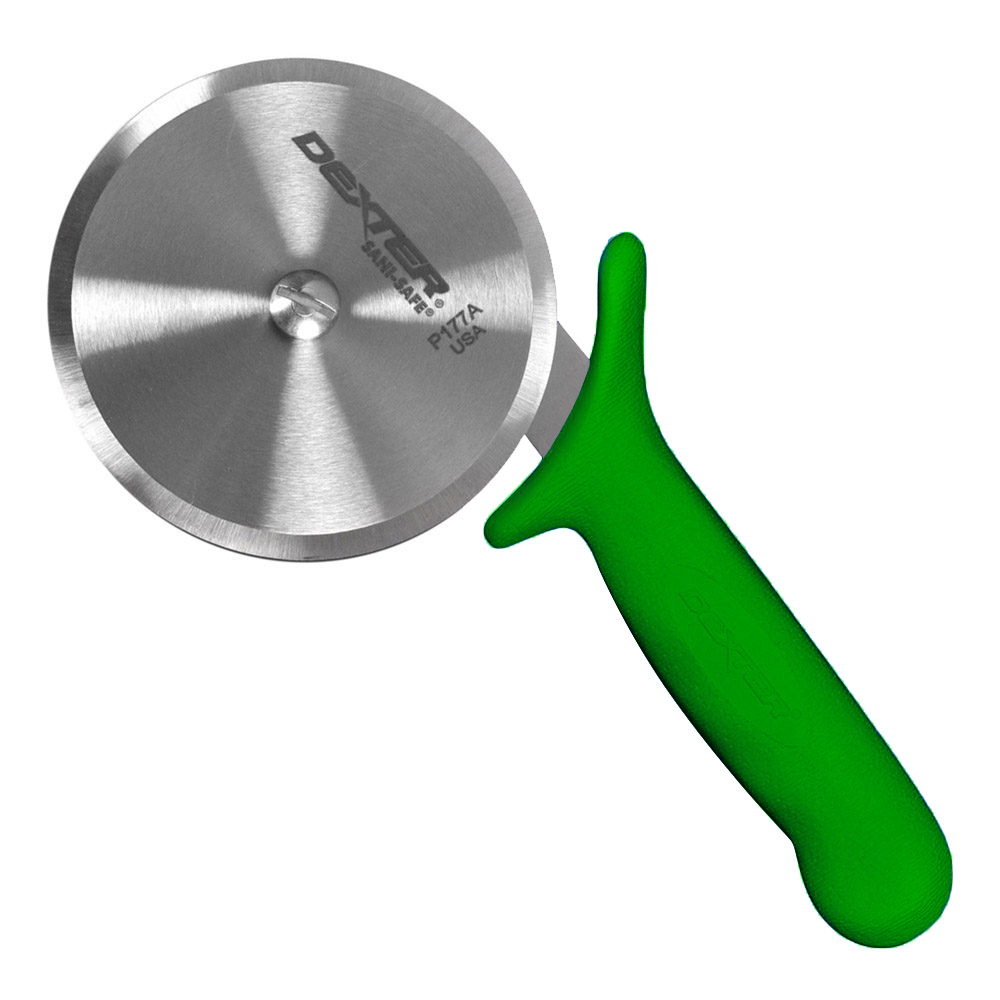 4" PIZZA CUTTER SANI-SAFE GRN