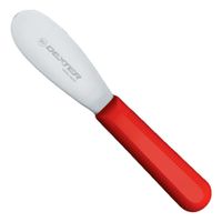 Dexter-Russell S173SCR-PCP Sani-Safe Scalloped Sandwich
Spreader, Red, Stainless Steel/Plastic - 3-1/2"