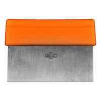 Dexter-Russell T3-6 ORG Barr Brothers Dough Cutter/Scraper,
Orange, Stainless Steel/Plastic - 6" x 3"